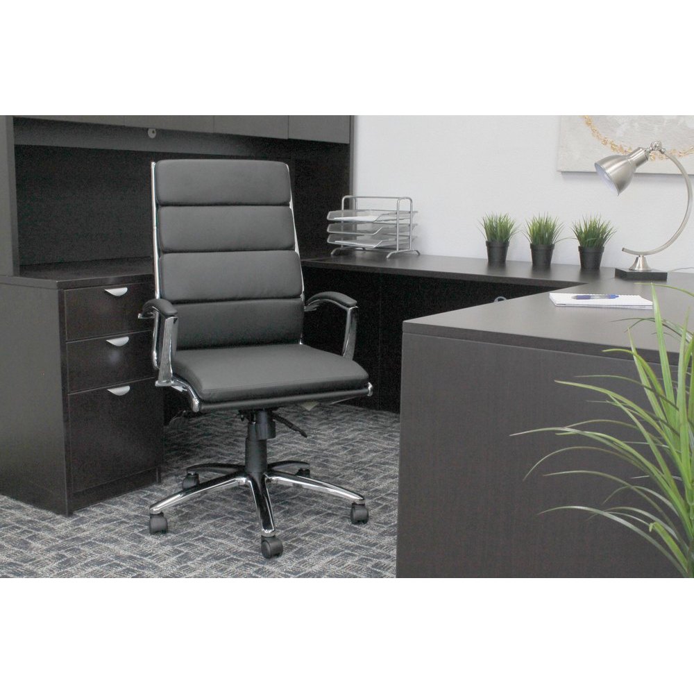 Boss executive chair with metal chrome finish sales